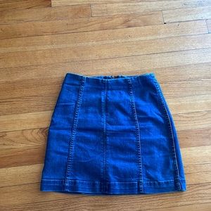 Size 2 free people bodycon Jean skirt